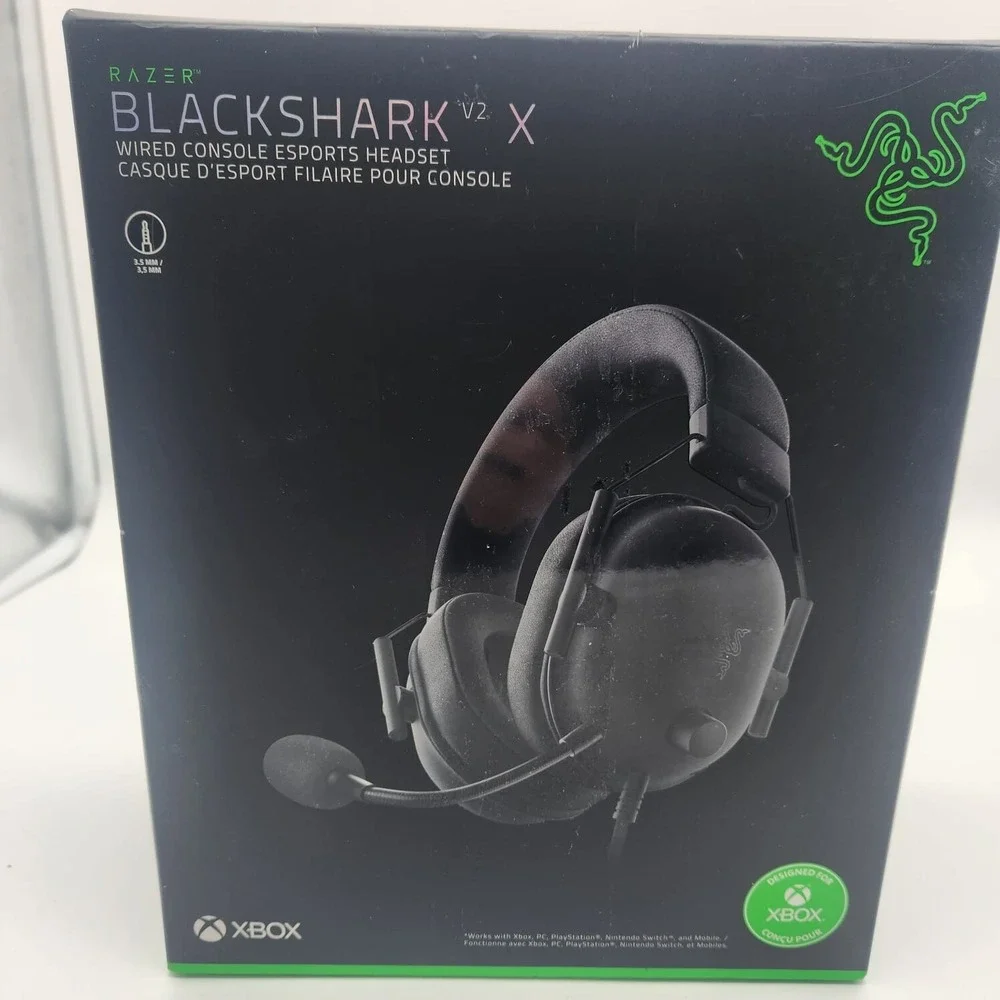 Razer BlackShark V2 X Gaming Headset 7.1‎ Surround Sound 50mm Drivers 3.5mm Jack